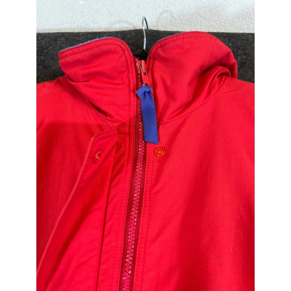 Vintage 90s Patagonia Shelled Synchilla Jacket Youth 14 Red Blue Fleece USA